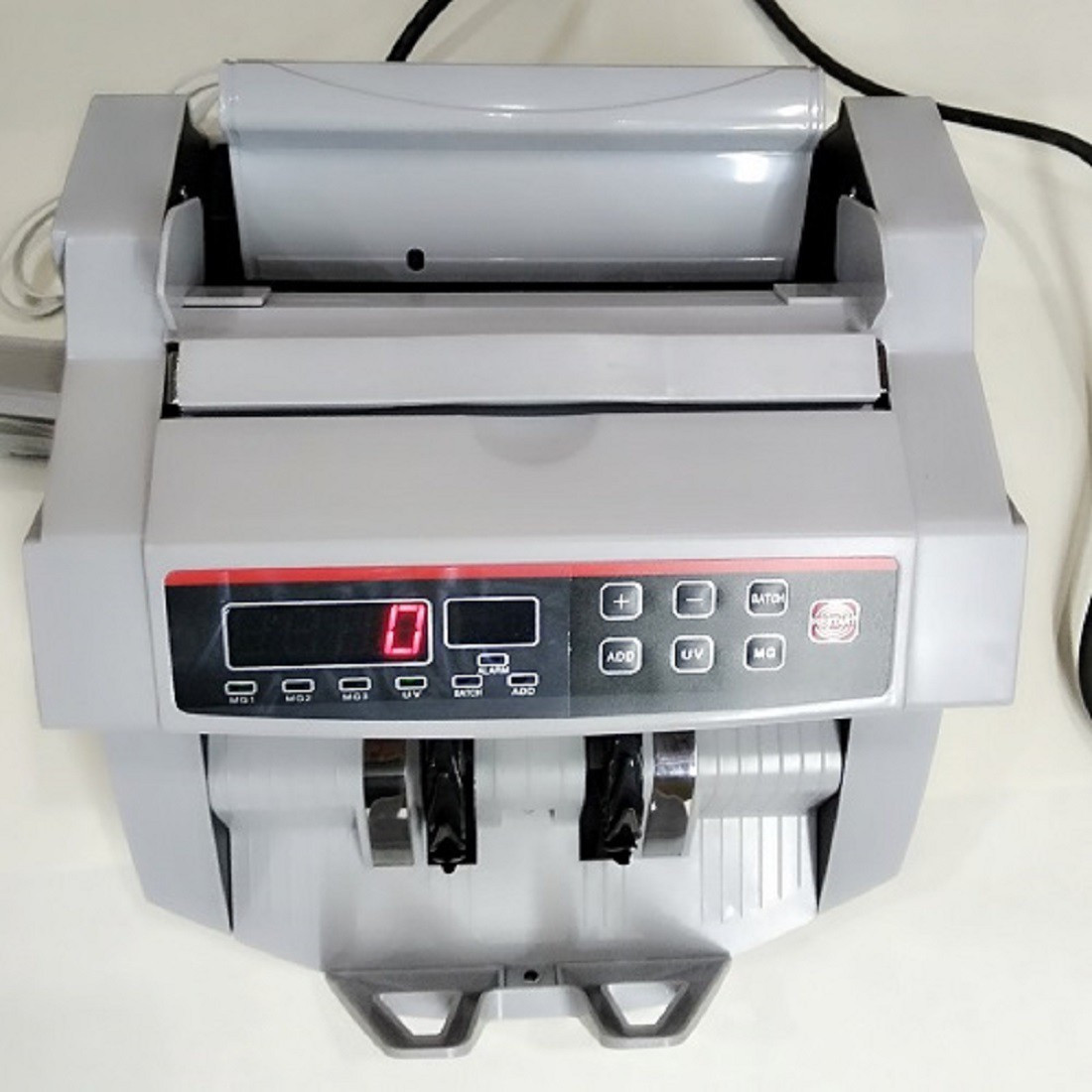 DRMS STORE Double mg digital currency counting machine with automatic fake note detection Note Counting Machine image 1