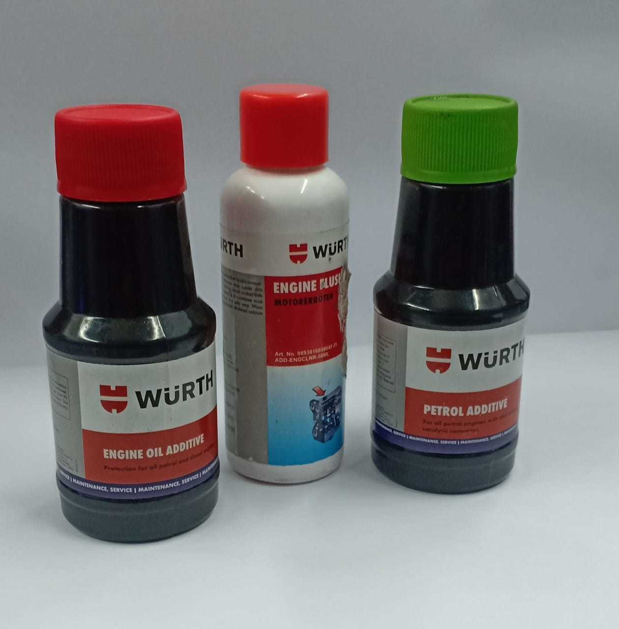 wurth Combo of Engine Petrol And Engine Flush (For Bike) Combo of Engine Petrol And Engine Flush (For Bike) High-Mileage Engine Oil image 1