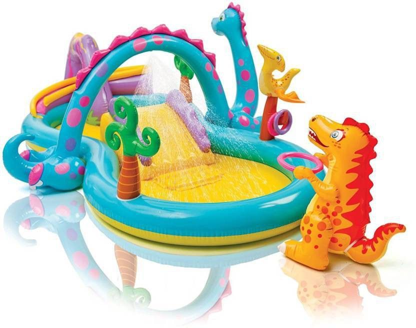 DINOLAND PLAY CENTRE SWIM CENTRE FAMILY BATH TUB FOR KIDS Inflatable Swimming Pool
