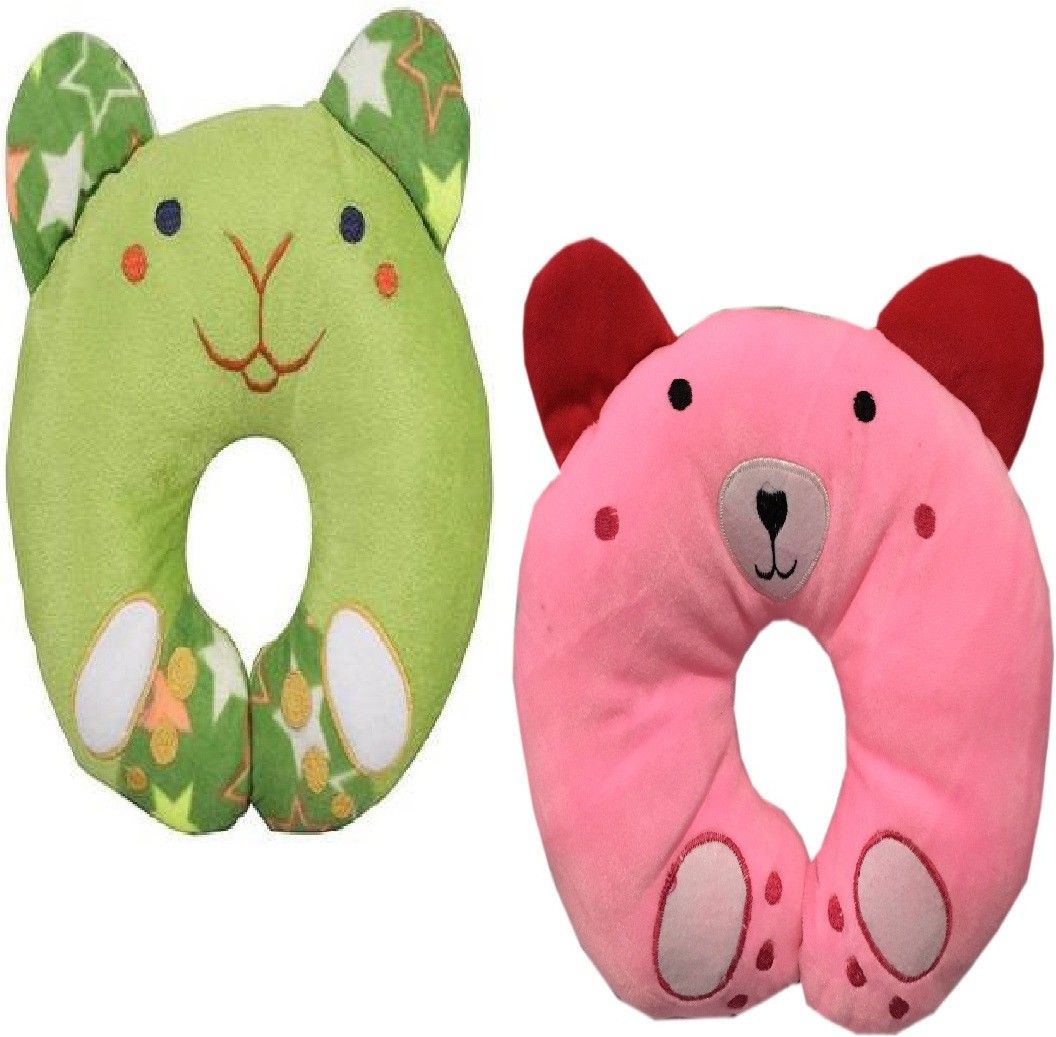 U Shape Baby green-pink Pillow-image-14