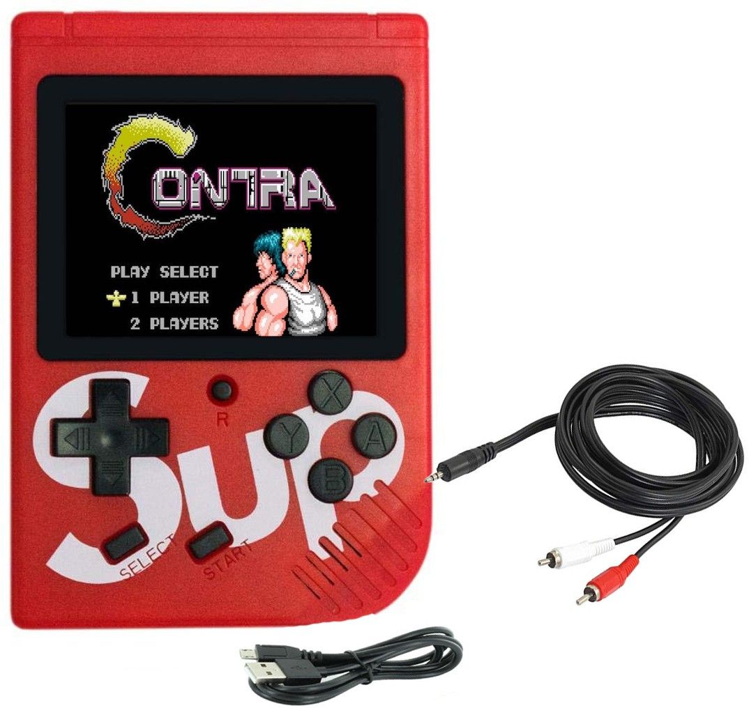 BUY SURETY New Arrival SUP Handheld Game Console,Portable Video Game 3 Inch with 400 In 1, Snow Bros, Contra Series, Super Mario, Bomber Man, Spider Man, Adventure Island, SEGA, DR Mario, Ninja gaidan, Double Dragon, Chess-image-42