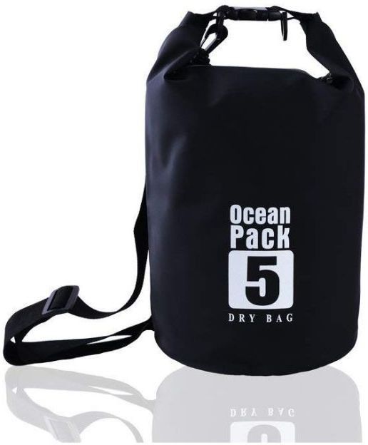 5 Liter Outdoor Ocean Pack Waterproof Dry Bag (Black)