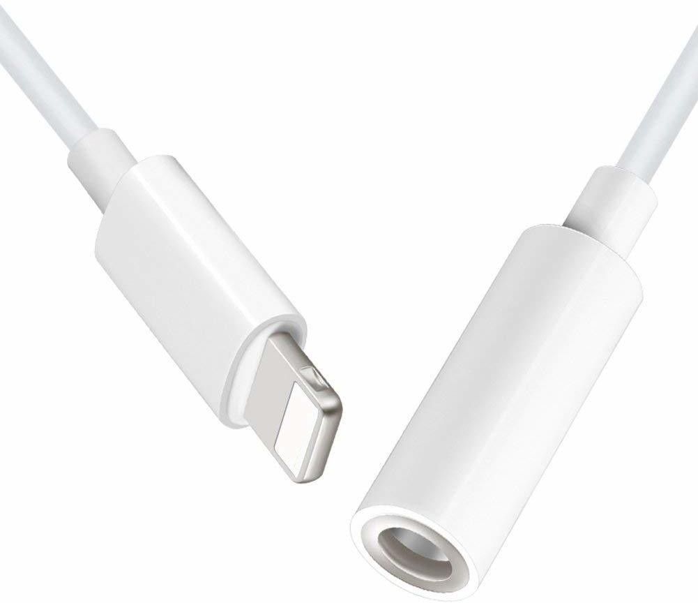 king shine White iOs To 3.5 mm Jack Audio Connector, Noise Cancelling Headphones Jack Phone Converter-image-14