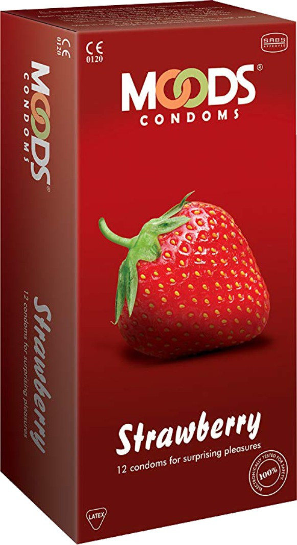 moods Strawberry Flavour Condom Condom image 1