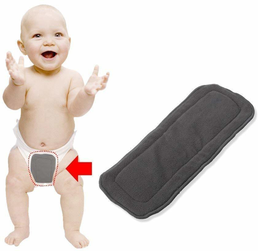 tinny tots 5 Layer Bamboo Charcoal Inserts Liners Natures Cloth Diaper Liner image 1