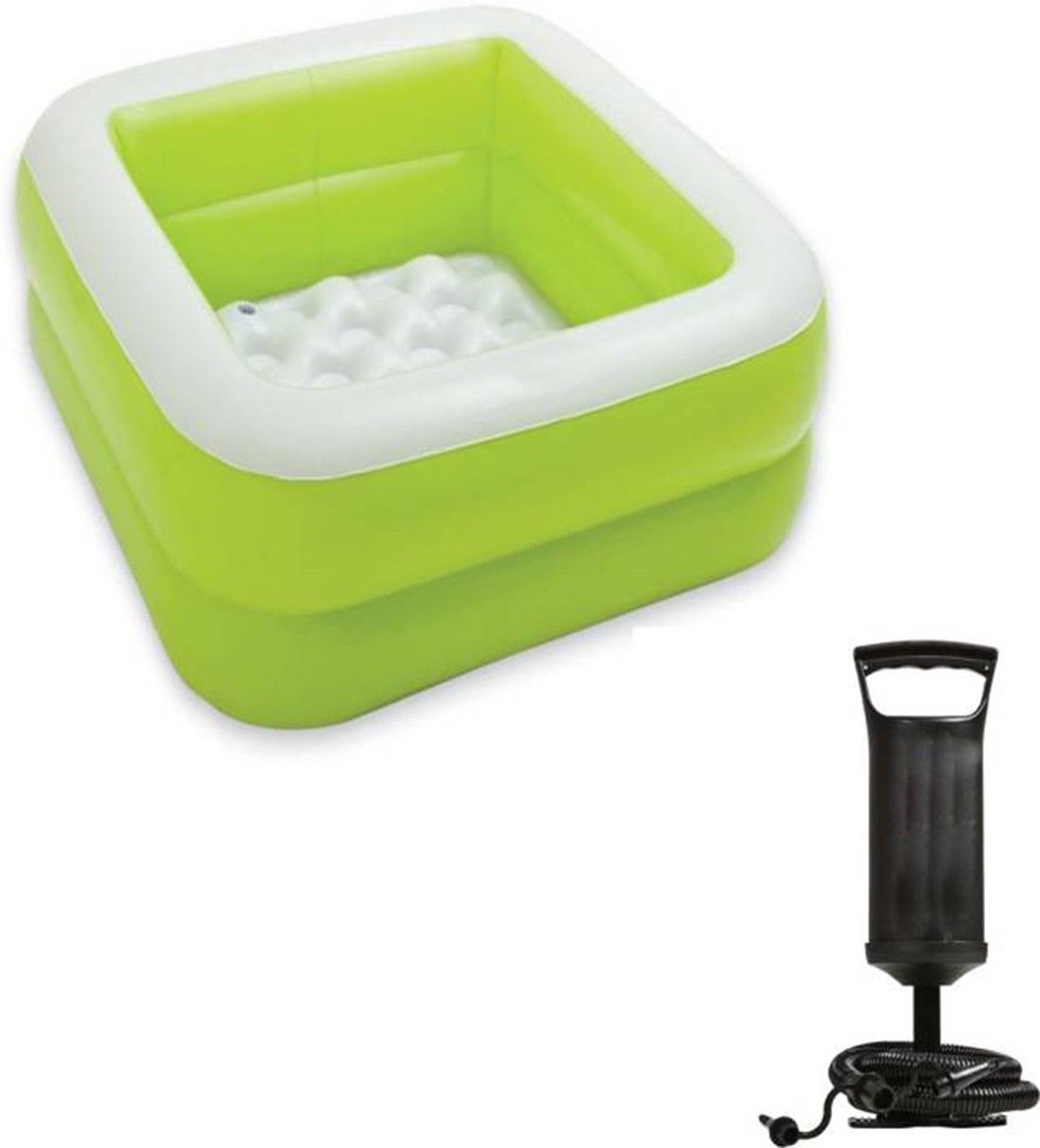 GREEN COLOR INFLATABLE PLAY BOX BATH TUB POOL WITH PUMP Inflatable Swimming Pool-image-16