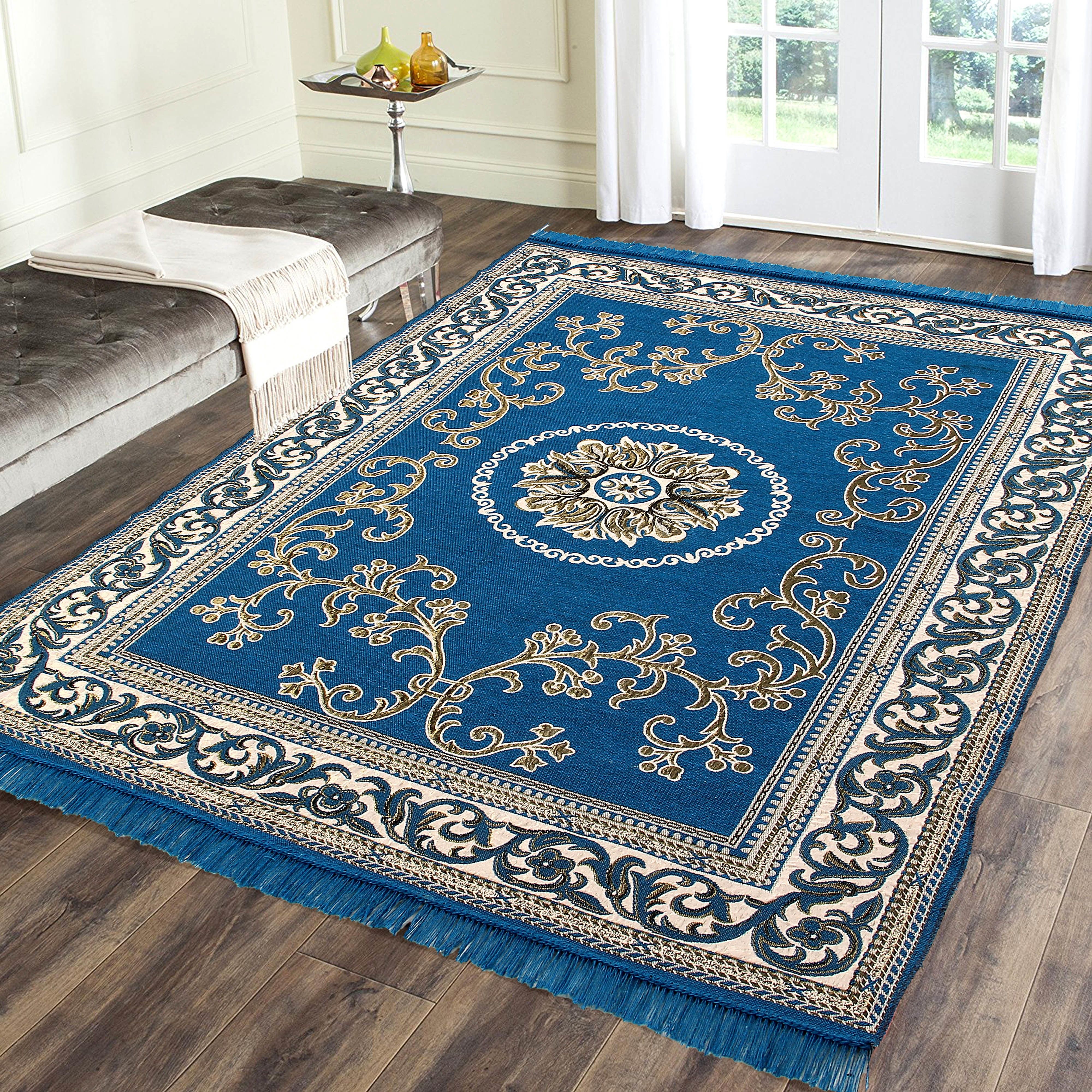 zesture 5 ft X 6 ft Cotton Polyester Blend Carpet-picture-20