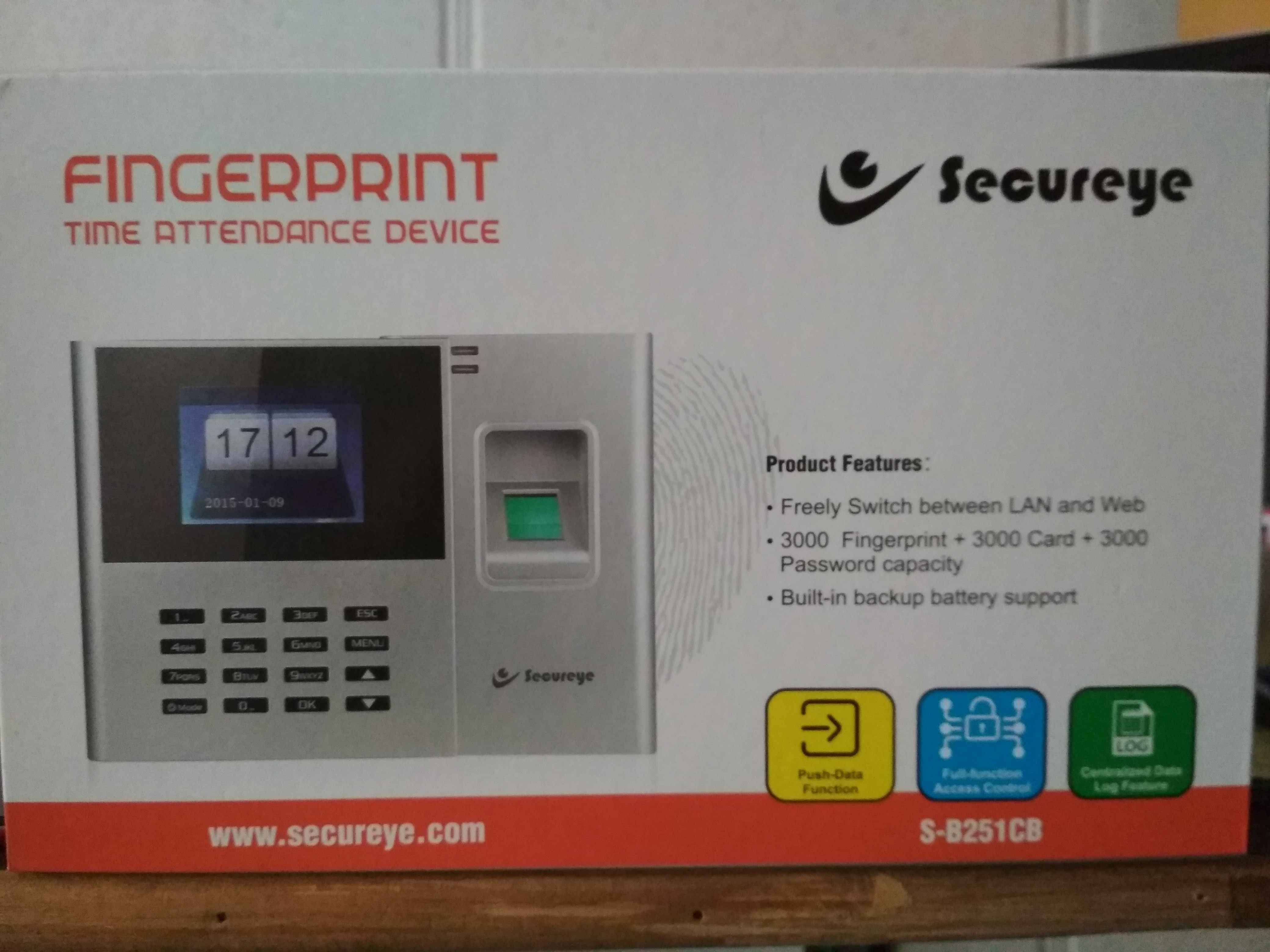S-B251CB Time & Attendance