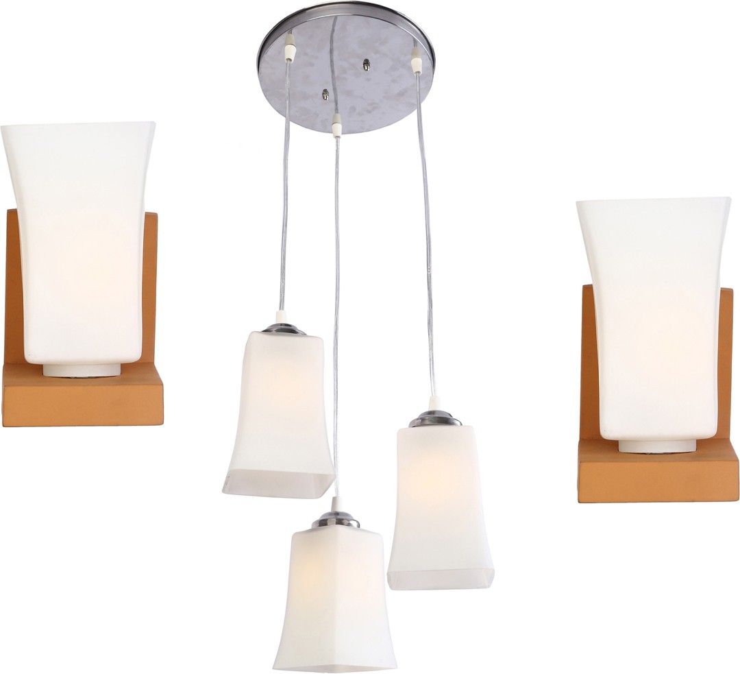 Combo Of 2 Wall Lamp & One Triple Hanging-n02 Pendant Lamp Ceiling Lamp-image-22