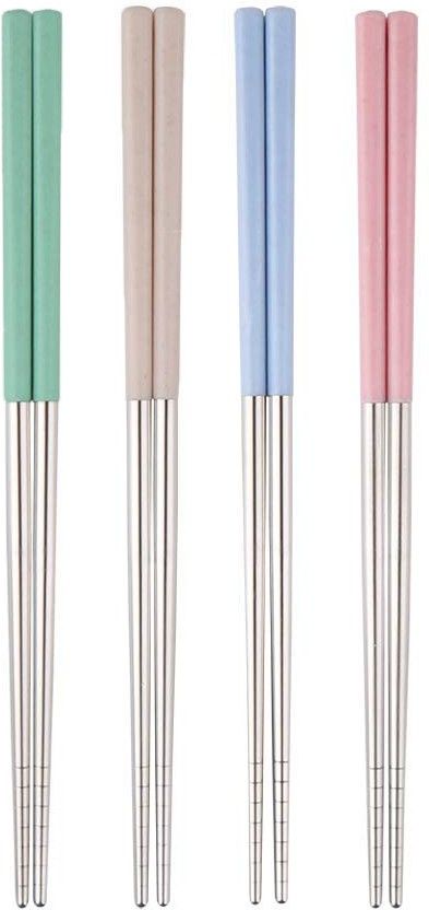 iktu Chewing, Eating, Decorative Stainless Steel, Plastic Korean Chopstick-picture-18