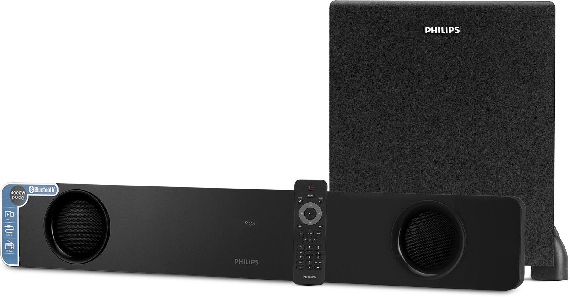 Philips HTL1041 40 W Bluetooth Soundbar with Subwoofer-image-1
