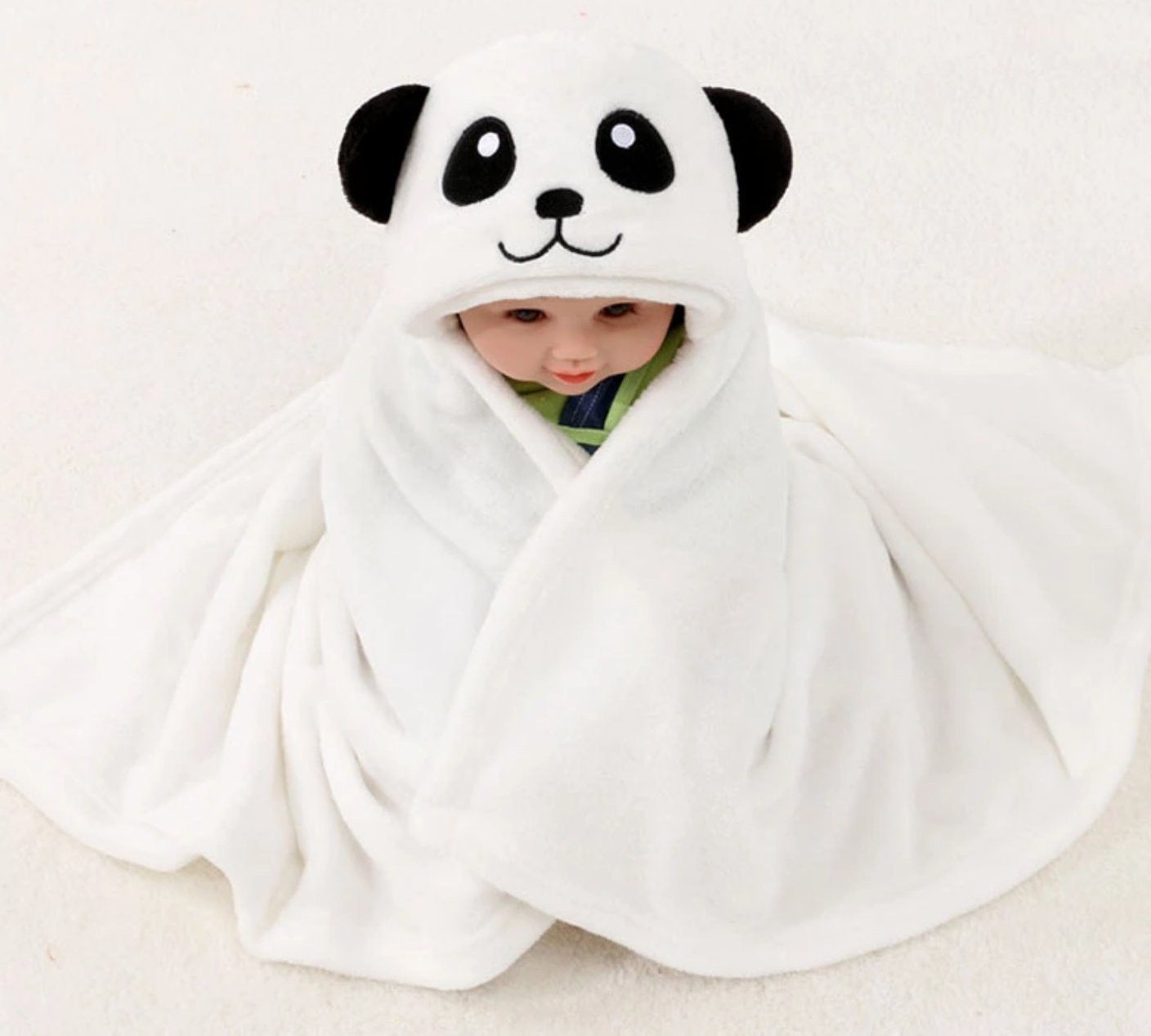 Embroidered Single Hooded Baby Blanket for Mild Winter-image-28