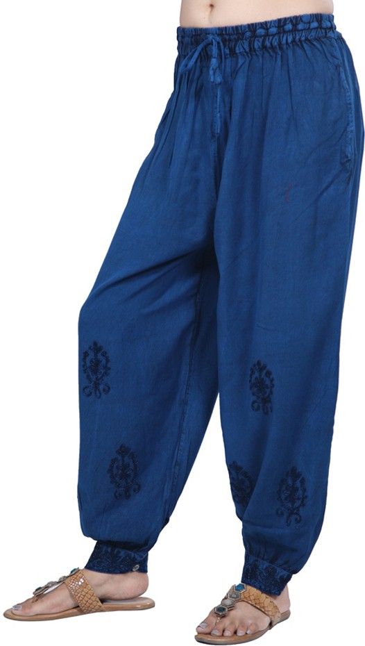 purpura Embroidered Viscose Women Harem Pants-picture-30