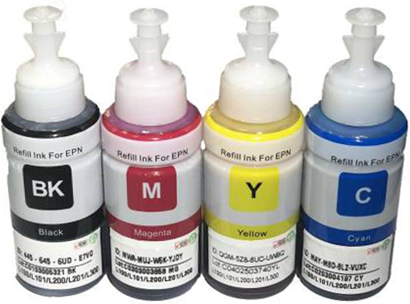verena Refill Ink Compatible For Epson Printers L100, L110, L130, L200, L210, L220, L300, L310, L350, L355, L360, L365, L455, L550, L555, L565, L1300 - 70 ML Each Bottle Multi Color Ink (Cyan, Magenta, Yellow, Black) Multi Color Ink Cartridge (Magenta, Cyan, Black, Yellow) Black + Tri Color Combo Pack Ink Bottle-image-47