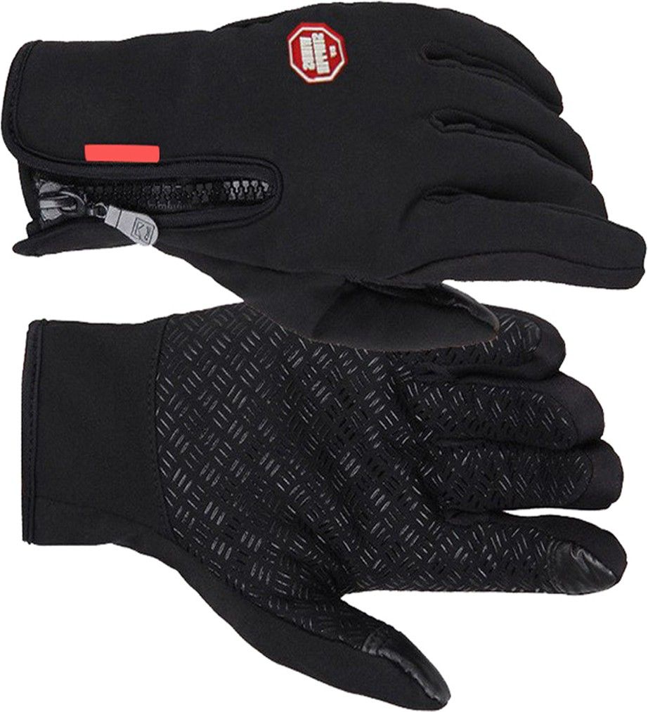 Windproof Outdoor Skiing Touch Screen Motorcycle Racing Gloves- L Ski Gloves