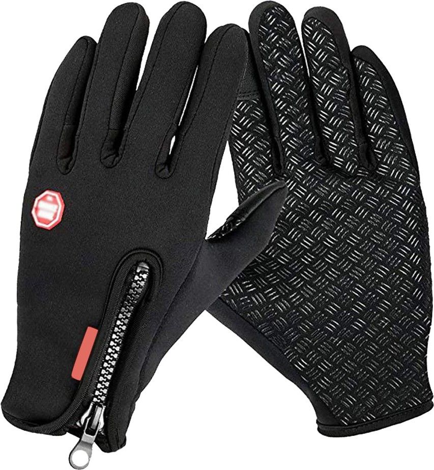 Windproof Outdoor Skiing Touch Screen Motorcycle Racing Gloves- XL Ski Gloves