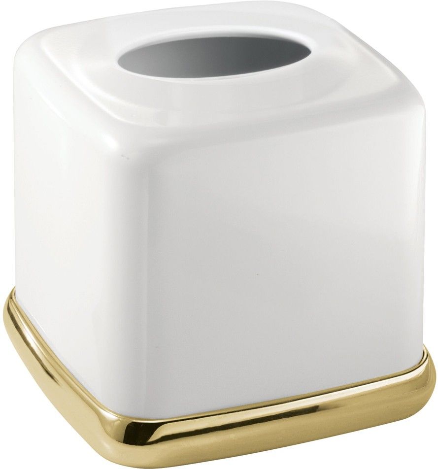 York Facial Tissue Box Cover/Holder for Bathroom Vanity Countertops Steel Toilet Paper Holder-image-35