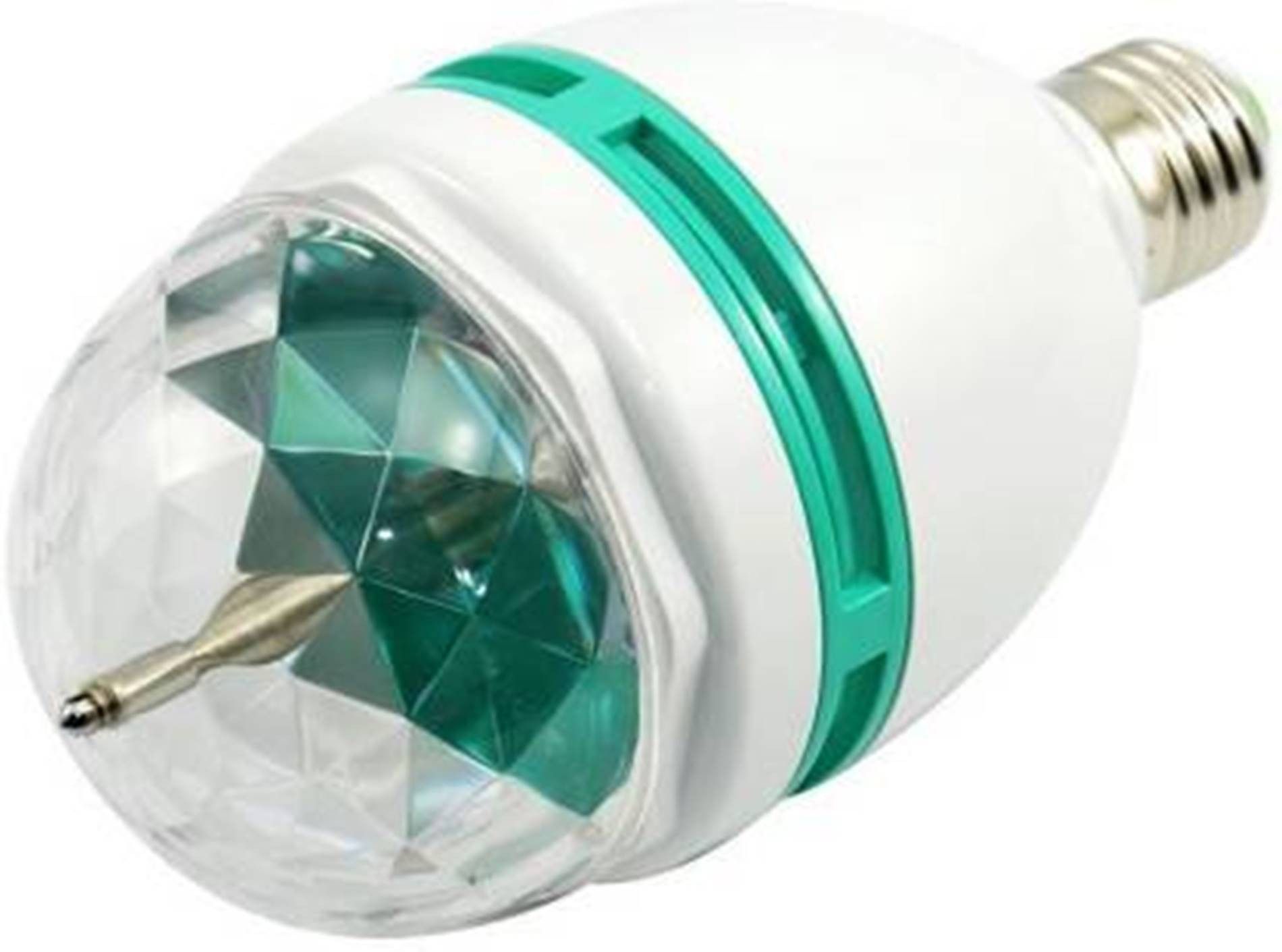 Rotating White Plastic and Metal RGB Crystal Ball Led Bulb Single Disco Ball-image-30