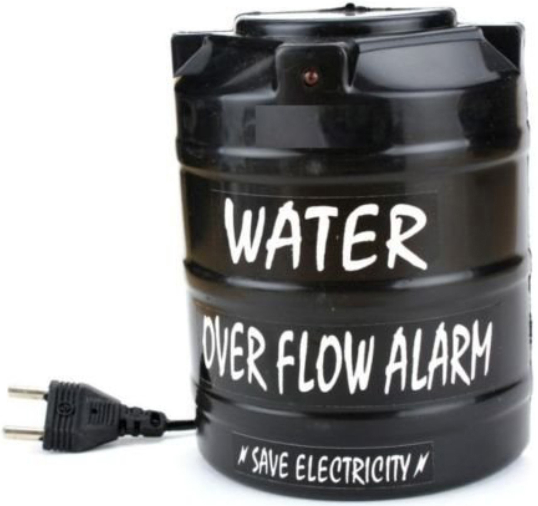 Ashnit Plastic Water overflow Tank Alarm with 15 meter Wire – Pack of 1 (Black) Wired Sensor Security System image 1