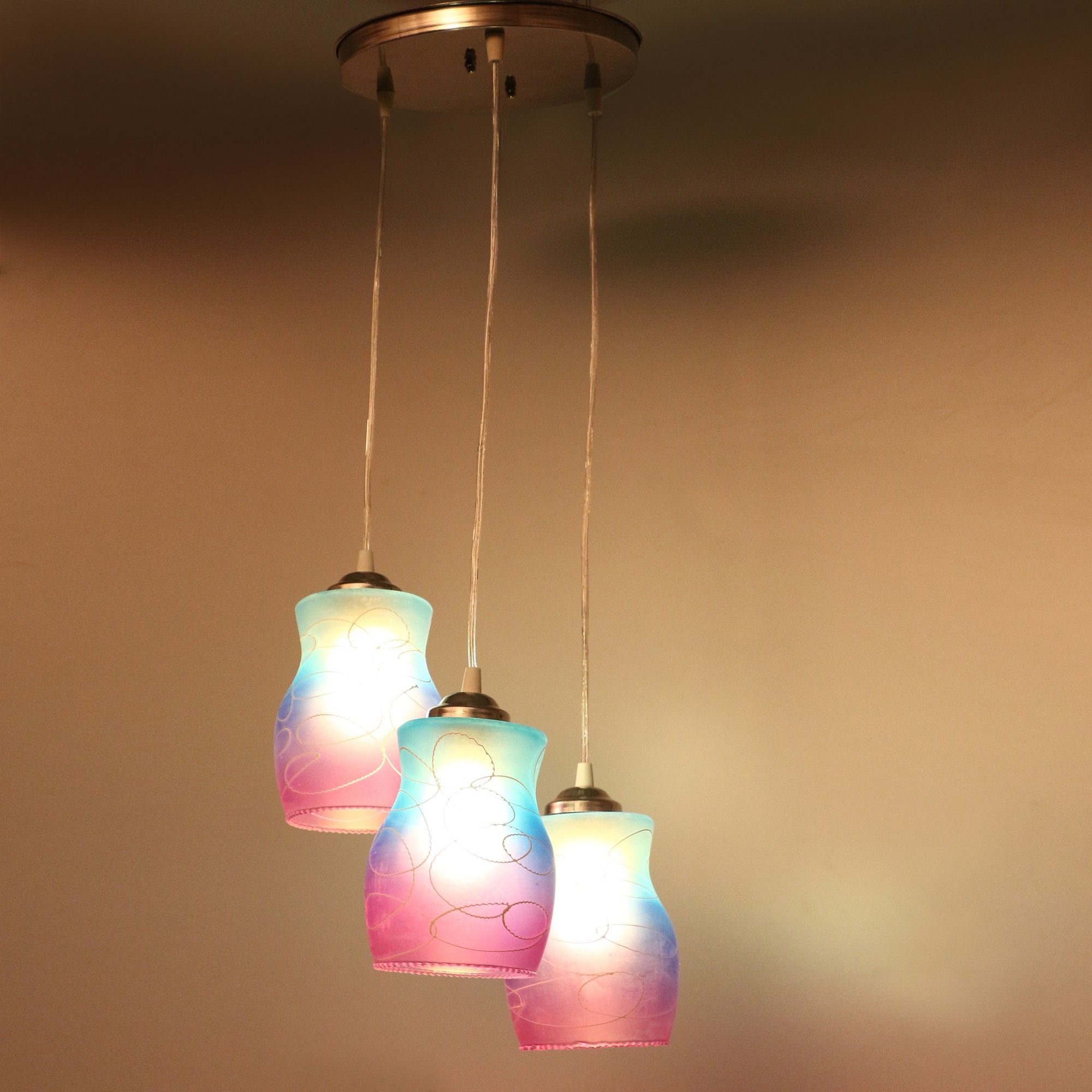 Pendants Ceiling Hanging Lamp Light Of 3 , 30X30X80 CM. Chandelier Ceiling Lamp-image-31