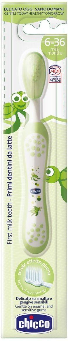 First Milk Teeth Green 6-36M Soft Toothbrush Extra Soft Toothbrush-image-12
