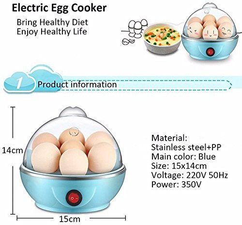 Egg Boiler 7 Egg Single layer DN52 Egg Cooker, Egg Boiler, Egg Poacher Electric, Egg Steamer (Multicolor)DN52 Egg Cooker-image-21