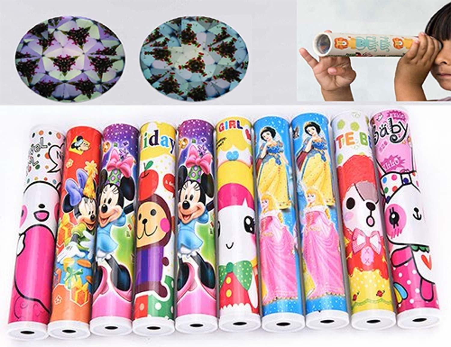 Birthday Party Return Gifts Pack of 12 Fun Magic Kaleidoscopes -Kids Educational Science Toy