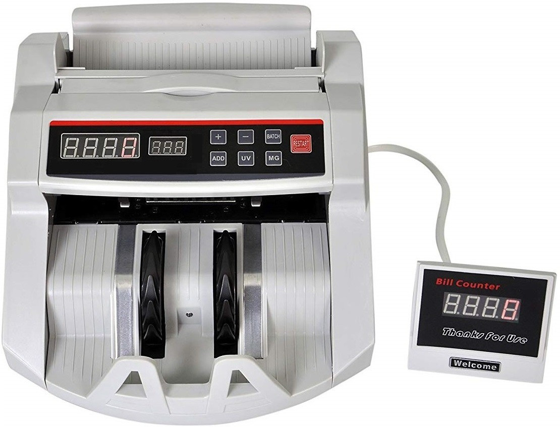 Drop2Kart Money Counter with UV/MG Detection, LED Display Note Counting Machine image 1