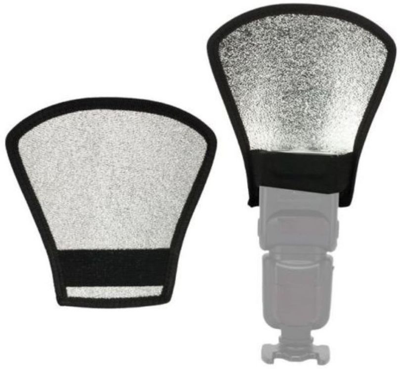 digiclicks Flash Diffuser Reflector for Camera Flash Bounce Card Suitable For Flash Diffuser image 1