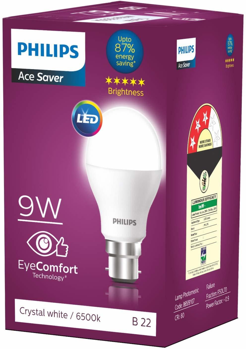 philips 9 W Basic Round B22 LED Bulb-picture-24
