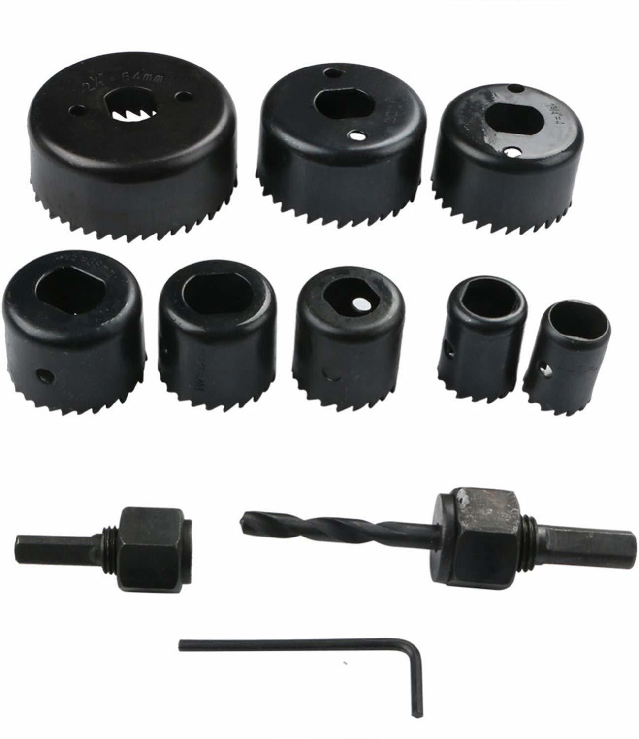 inditrust 11 pc wood hole saw cutting set kit 11 pc Holesaw set for cutting smooth clean accurate holes Glass Cutter-picture-17