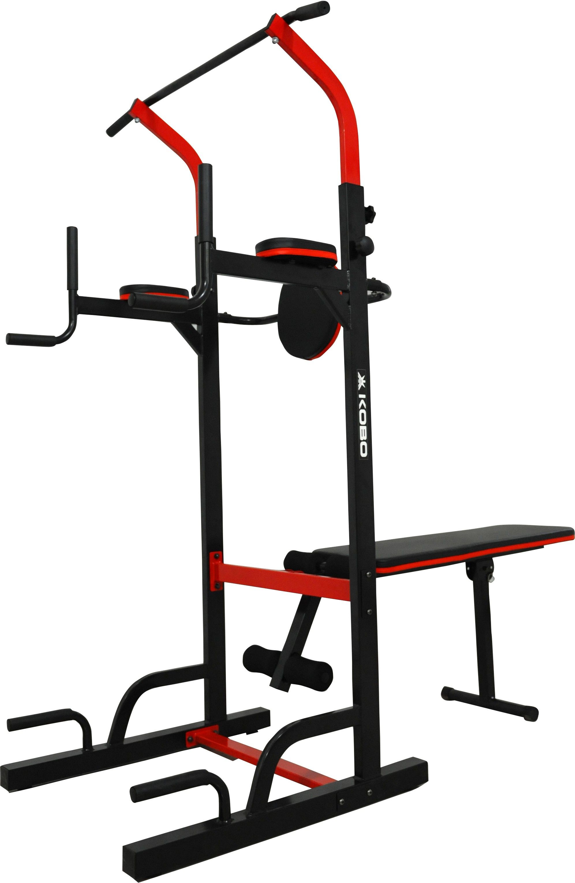 Power Tower with Adjustable Bench Multipurpose Fitness Bench