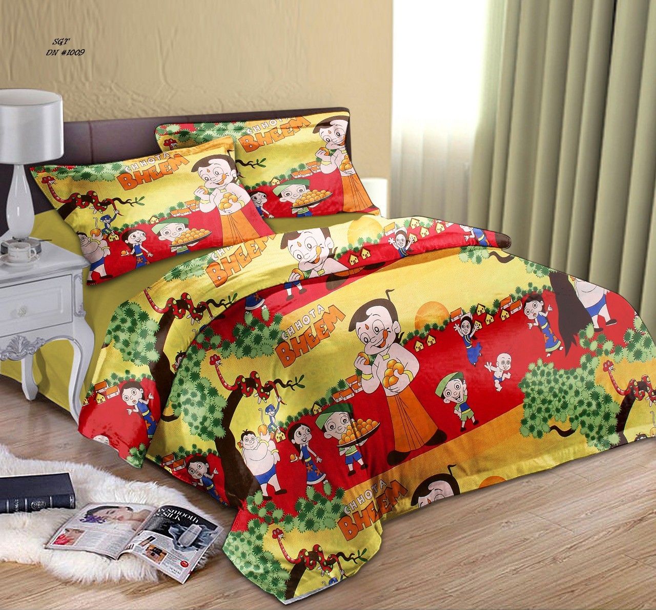 makhija 1 TC Polycotton Double Self Design Flat Bedsheet-picture-11