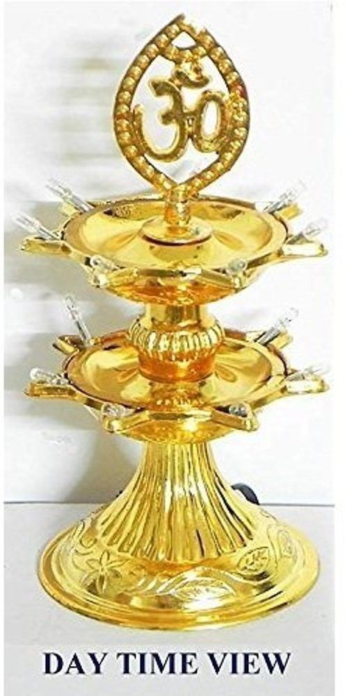 padylark 2 Layer Electric Diya Deepak Light Lamp LED Light for Home Temple Decor Table Lamp-picture-17