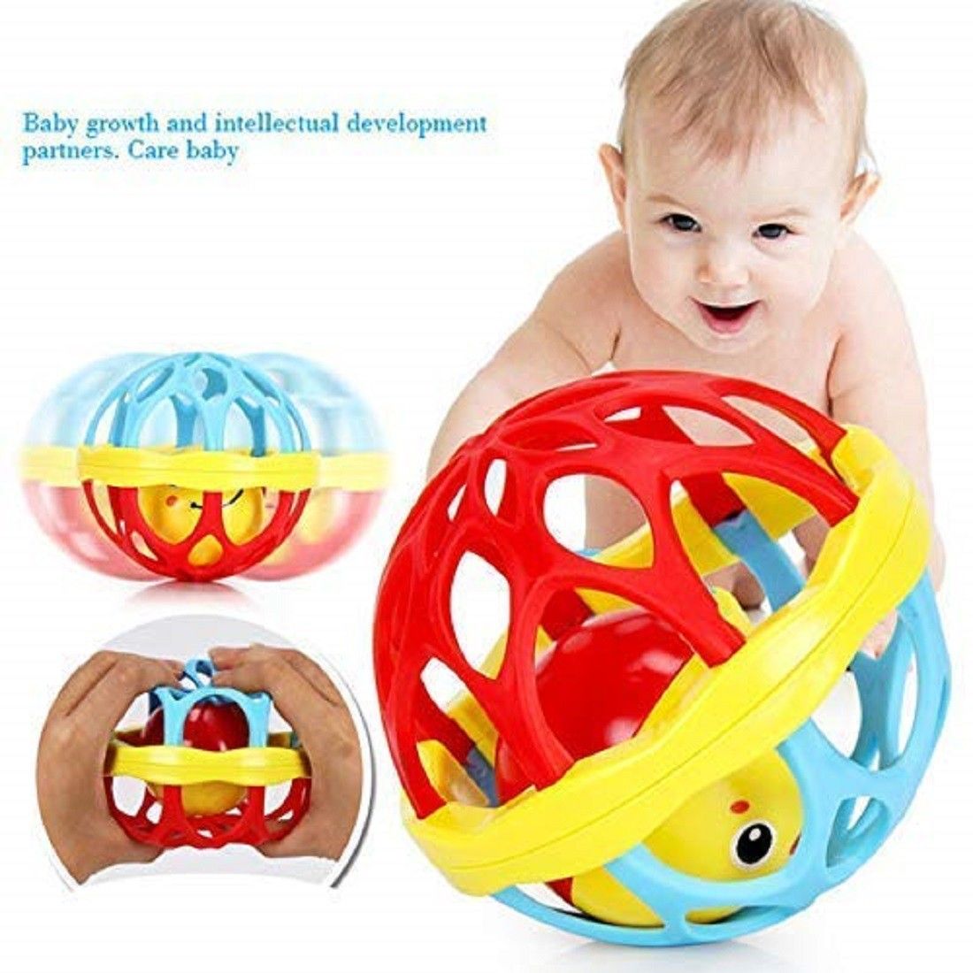 Newborn Baby Rattle Ball for Kids Rolling Hand Bell Ball Rattle Rattle