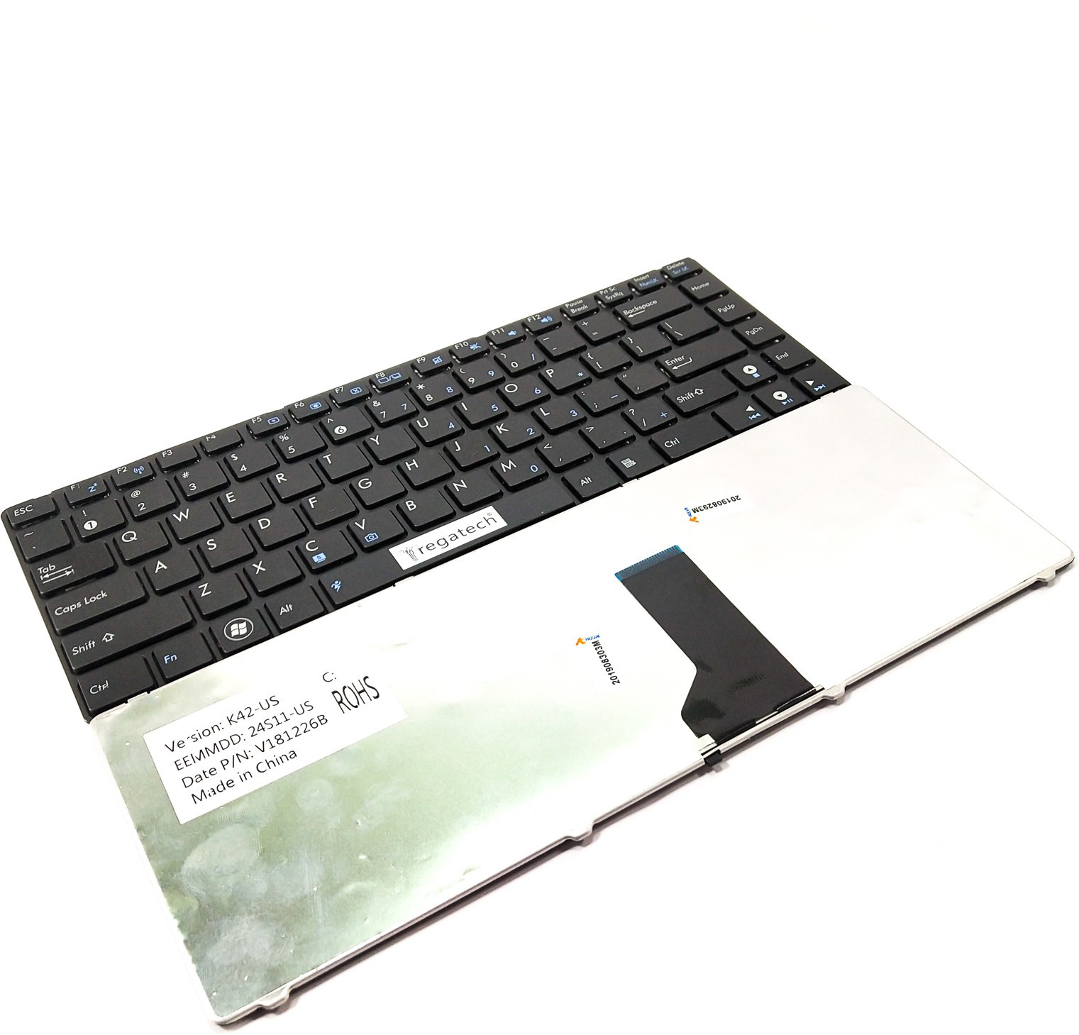 Regatech A43SV-VX068D, A43SV-VX072D, A43SV-VX073 Internal Laptop-size Laptop Keyboard Compatible with Desktop, Laptop, Mac image 1