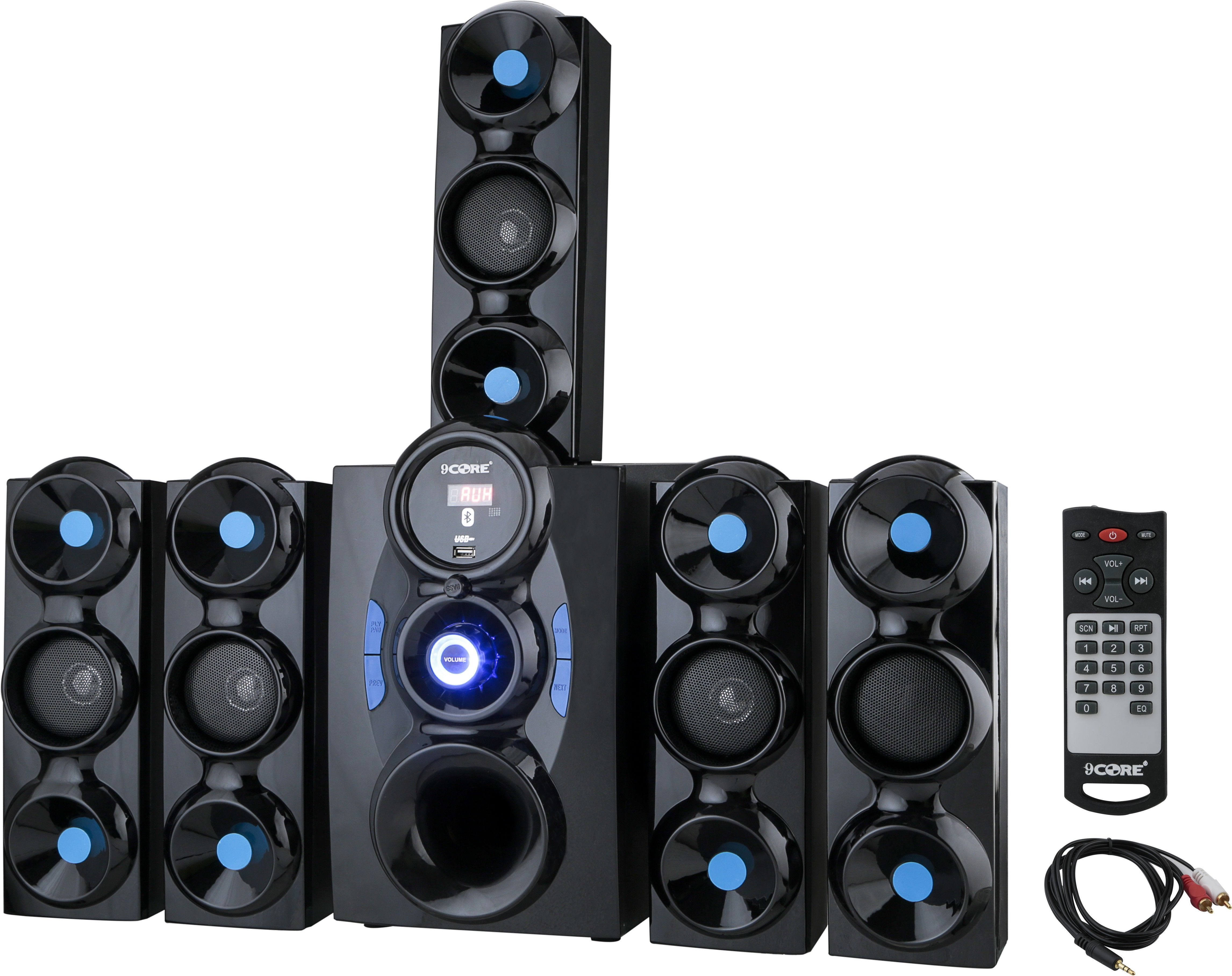 9 CORE JMBO BLACK 143 LIKE SOUND KA BAAP 9500 W Bluetooth Home Theatre-picture-11