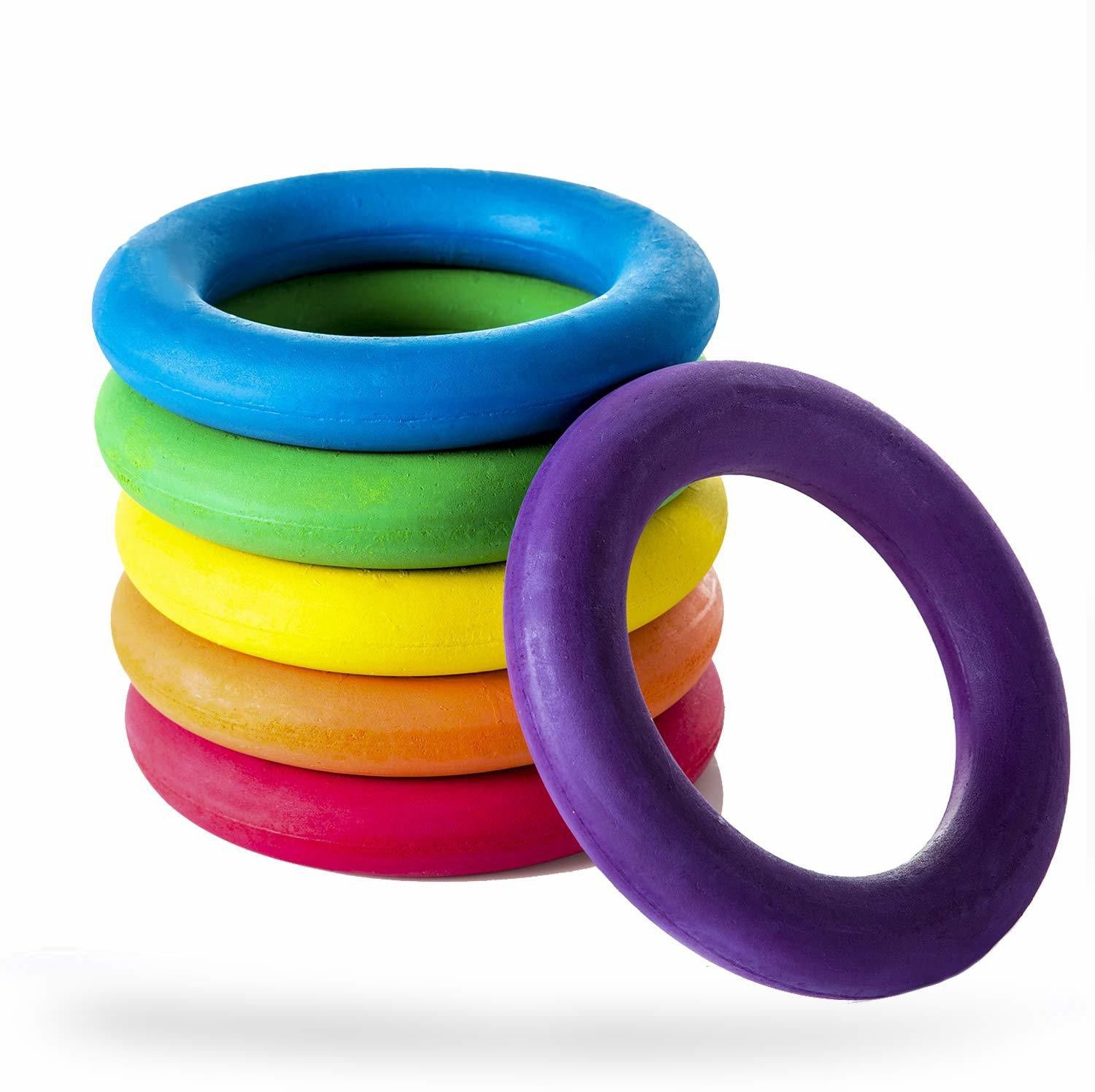 TenniKoit Ring Dotted & Plain(Pack of 6) Rubber Tennikoit Ring-image-48