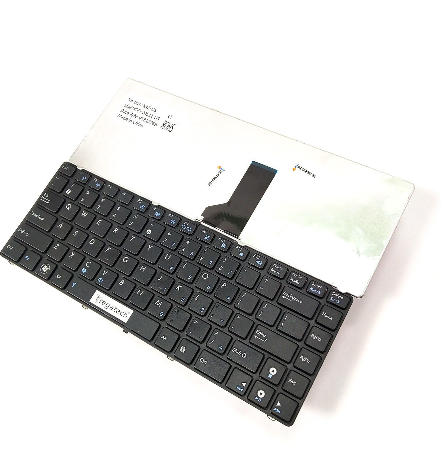 Regatech K42F-VX329, K42F-VX332D, K42F-VX333D Internal Laptop-size Laptop Keyboard Compatible with Desktop, Laptop, Mac image 1