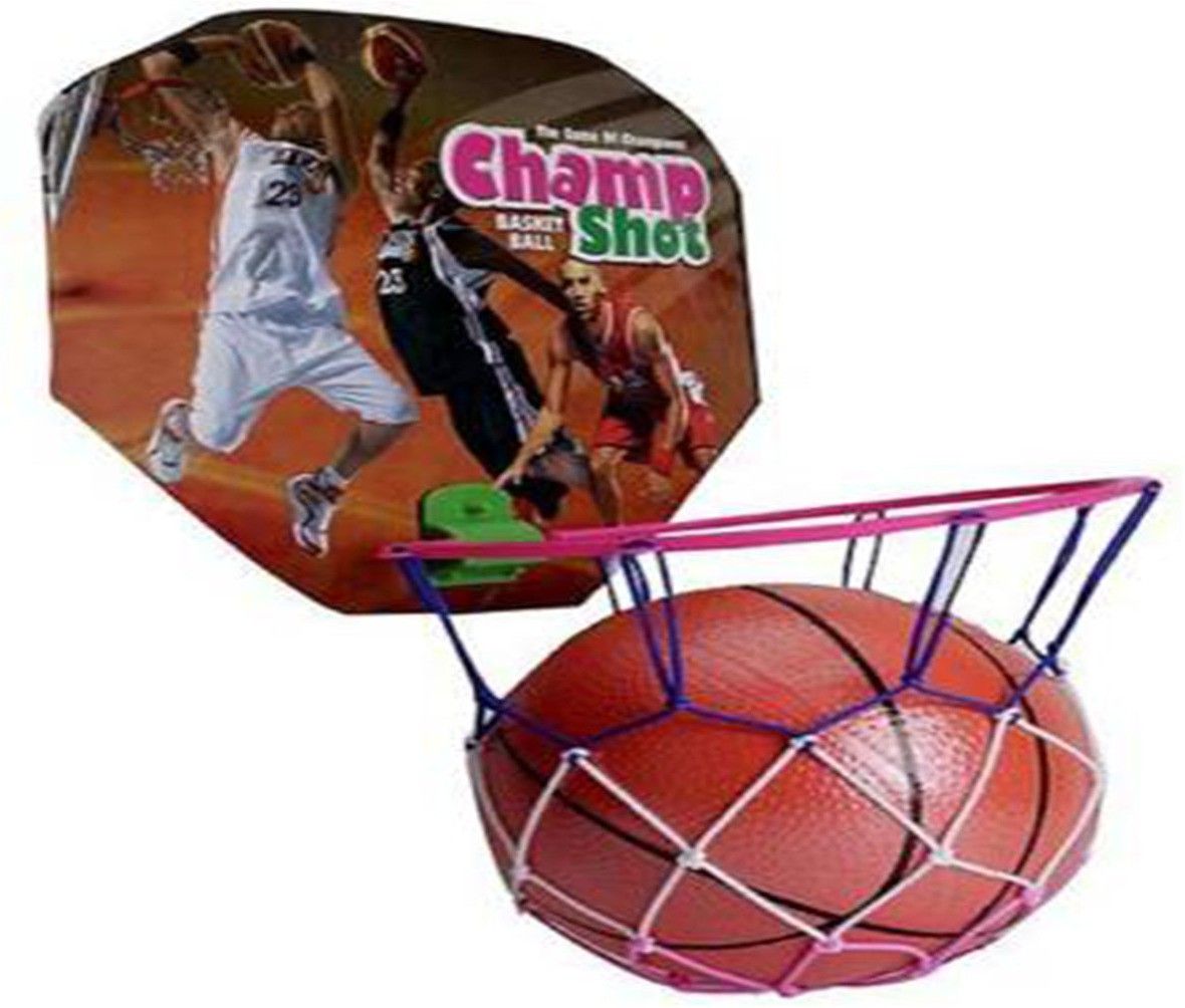 shoppernation Fancy Kids Basketball Set With Basket Hanger Basketball - Size: 1-picture-19