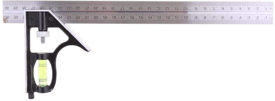 Stainless Steel 300mm Adjustable Engineers Combination Square Rule Right Angle Ruler Tool Ruler-image-34