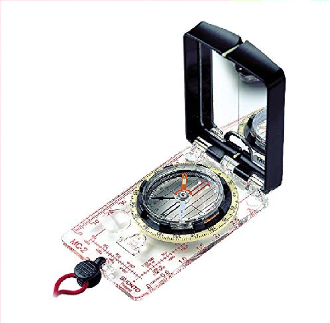 kraftmasters Orienteering Map Navigation Compass Liquid Filled with Sighting Mirror. Compass image 1