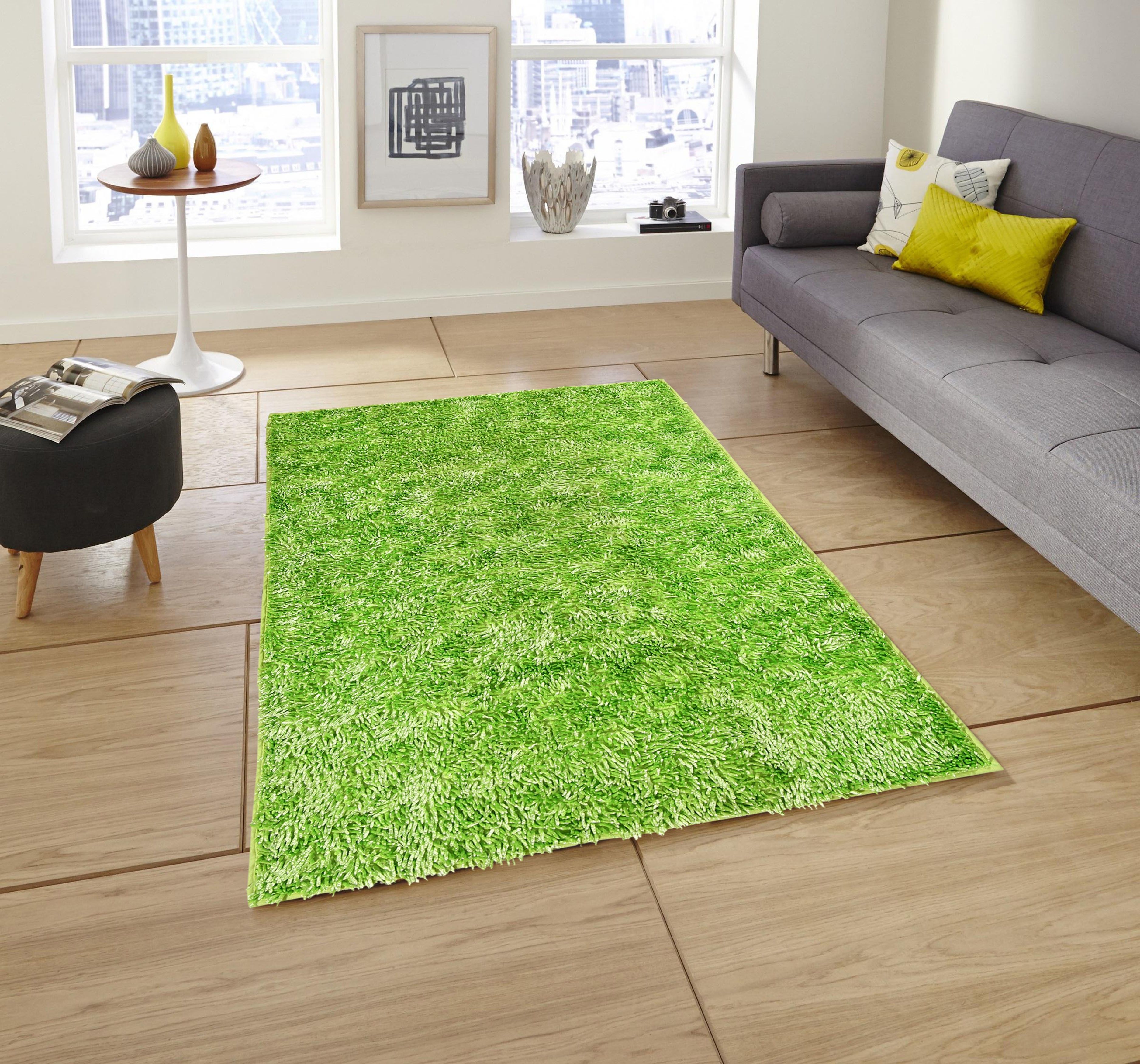 Green Polyester, Rubber Carpet-image-42