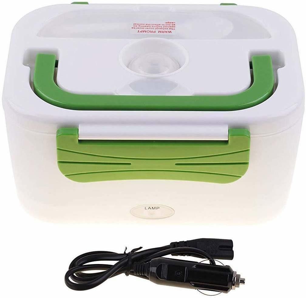 IIV-153-Electric Heating Lunch Box Bento Meal Heater Food Warmer 45W 2 Containers Plastic, Stainless Steel Office Lunch Box-image-47