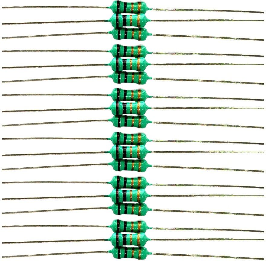 elph 100 pieces of 1 Ohms Carbon Film Resistors 1/4 Watts Fixed Resistor-picture-28