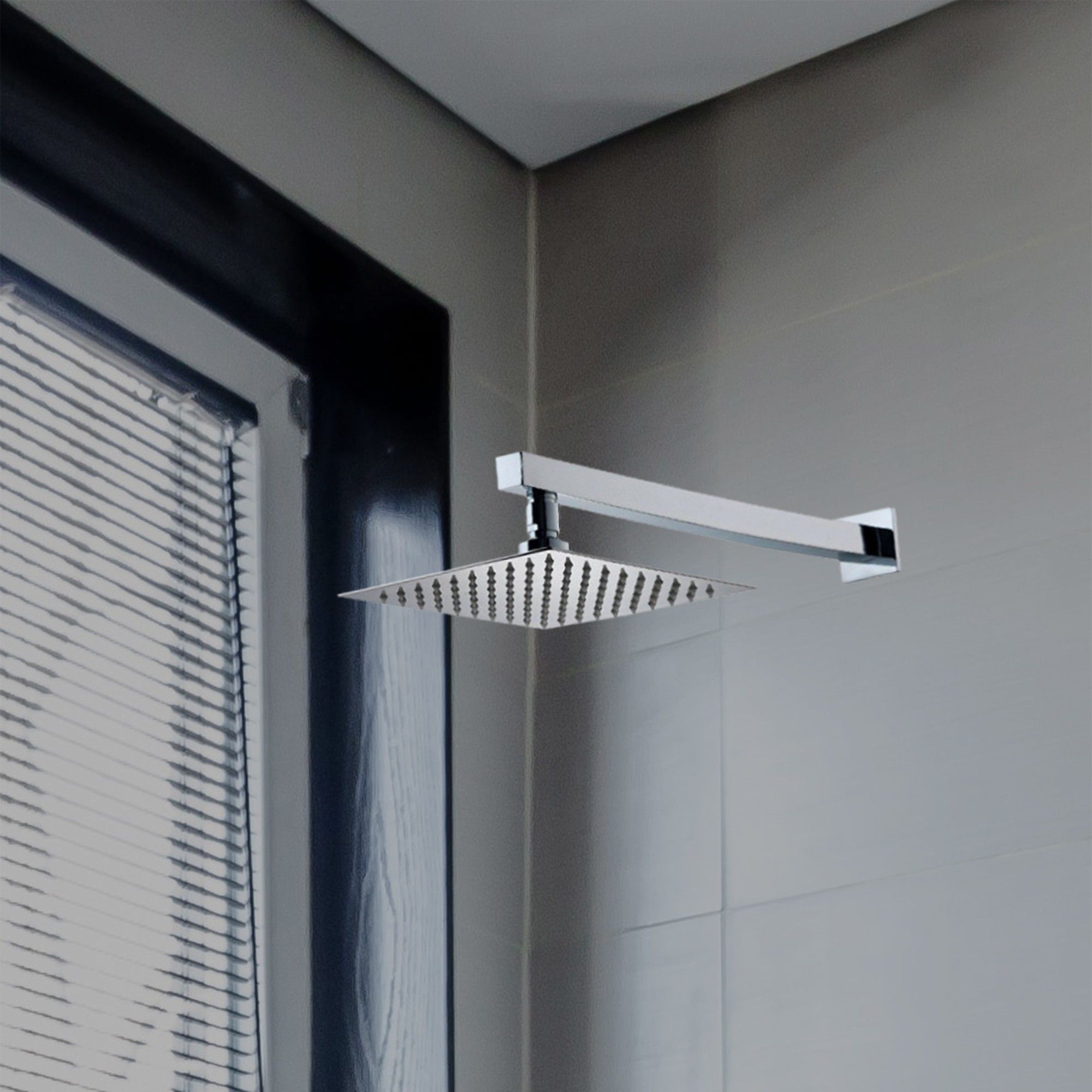 6''x6'' Stainless Steel Ultra Slim with 15inch Arm (Pack of � 1) Fixed Mount