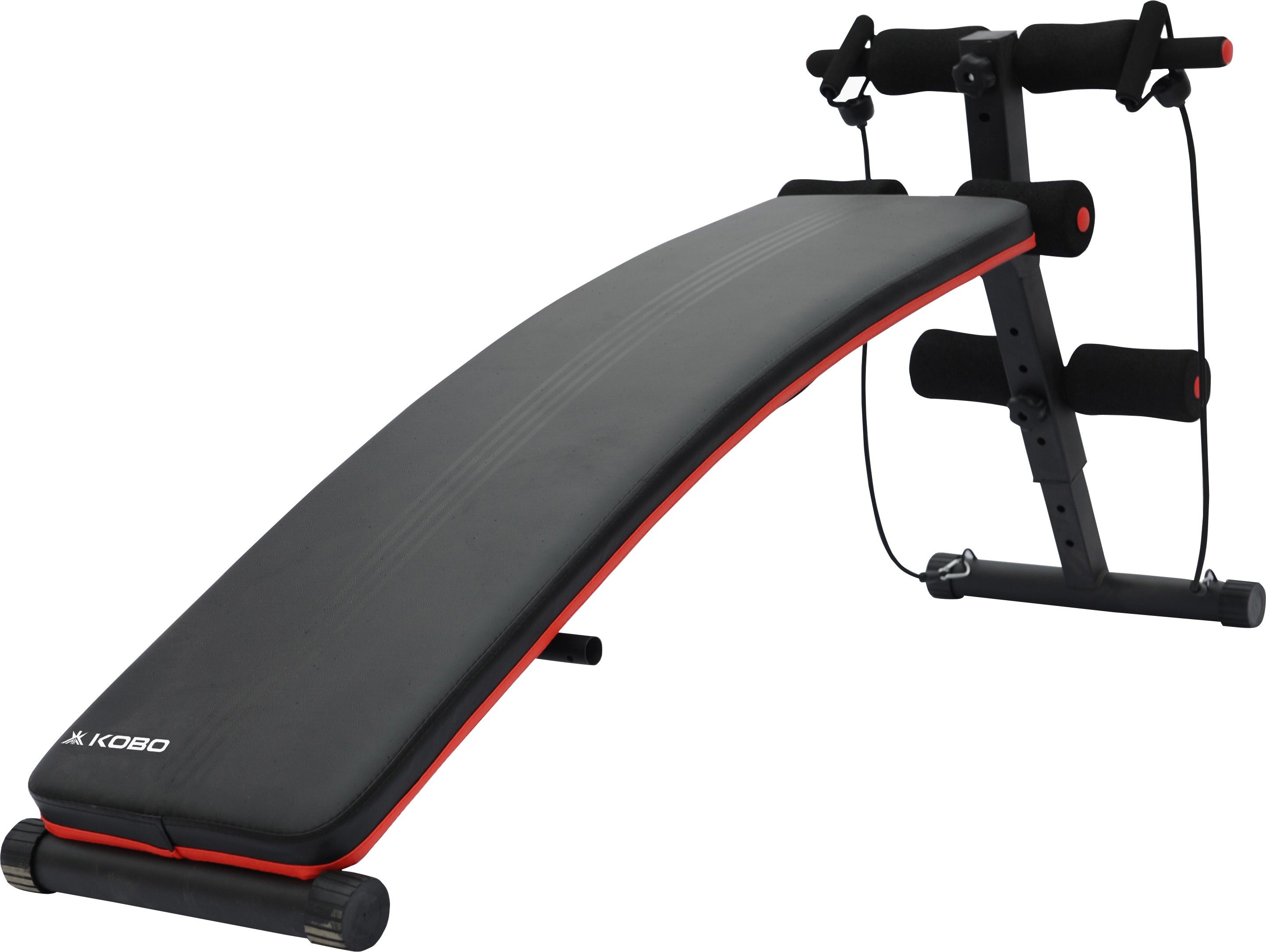 Extra Long Sit Up Bench With Resistance Tubes (Imported) Abdominal Fitness Bench-image-20