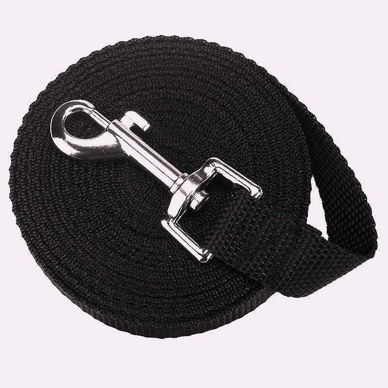 nema Nylon Adjustable Training Dog Leash - Black - 6m 600 cm Dog Chain Leash-picture-2