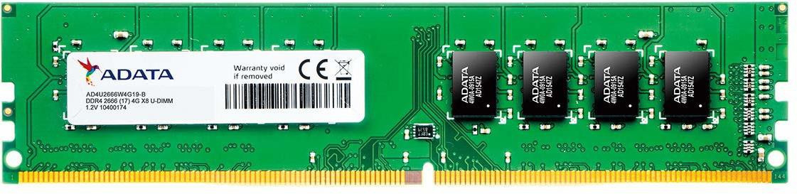 ADATA NA DDR4 4 GB (Single Channel) PC (AD4U2666J4G19-R) image 1
