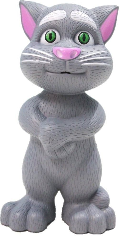 Talking Tom Cat Toy for Kids Speaking Repeats What You Say - Best Gift (Grey)